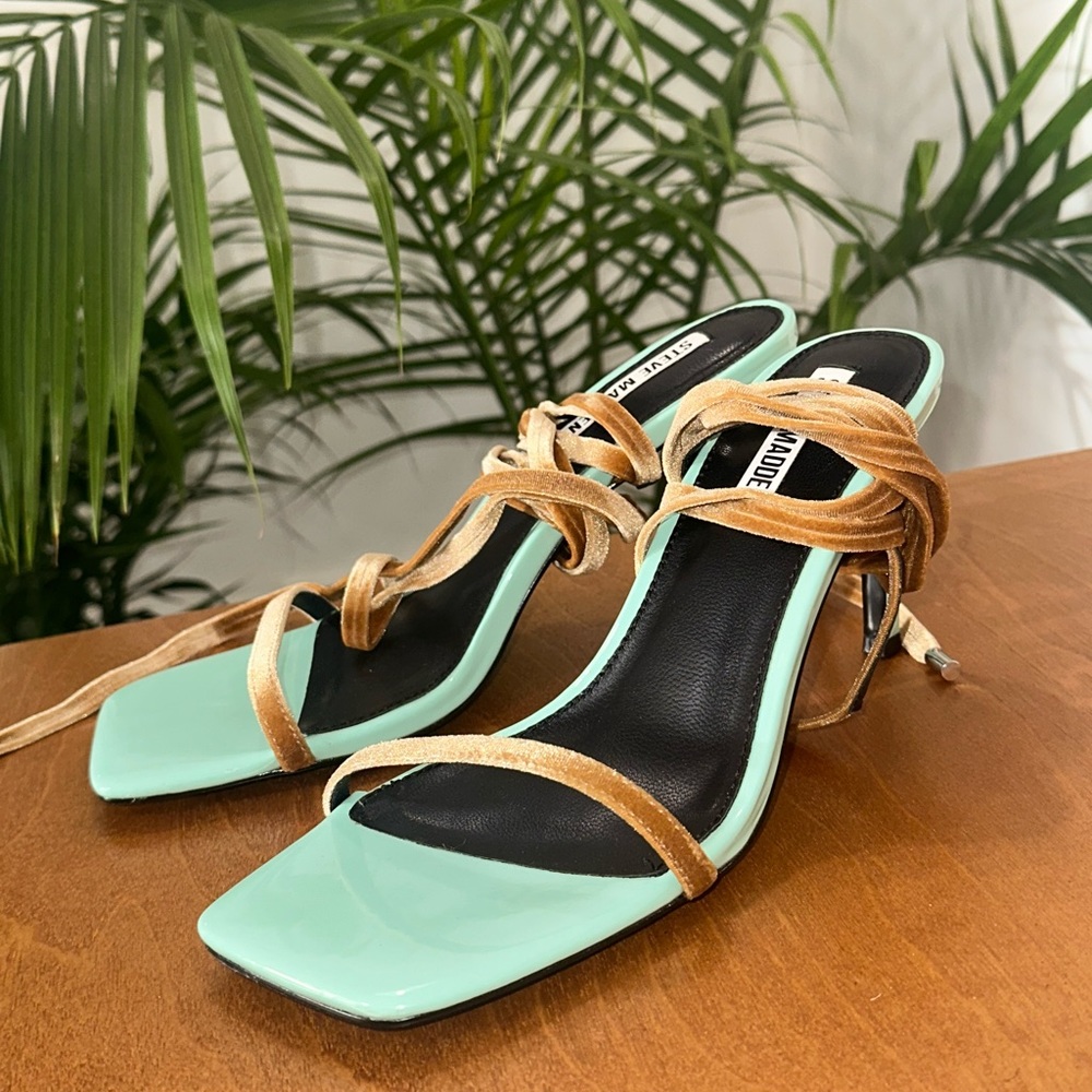 Steve Madden Tie Up Heels | Mint & Velvet |